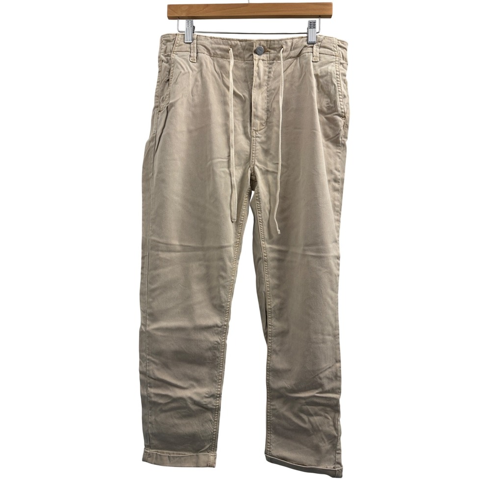 Paige Christy Tan Khaki Drawstring‎ Jogger Pants 31 5659G42-8093 Lyocell Blend - Picture 3 of 9